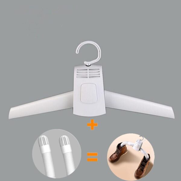 Roupas elétricas cabide sapatos de secagem rack dobrável silenciosamente aquecedor roupas cabide secador para viagens transporte da gota